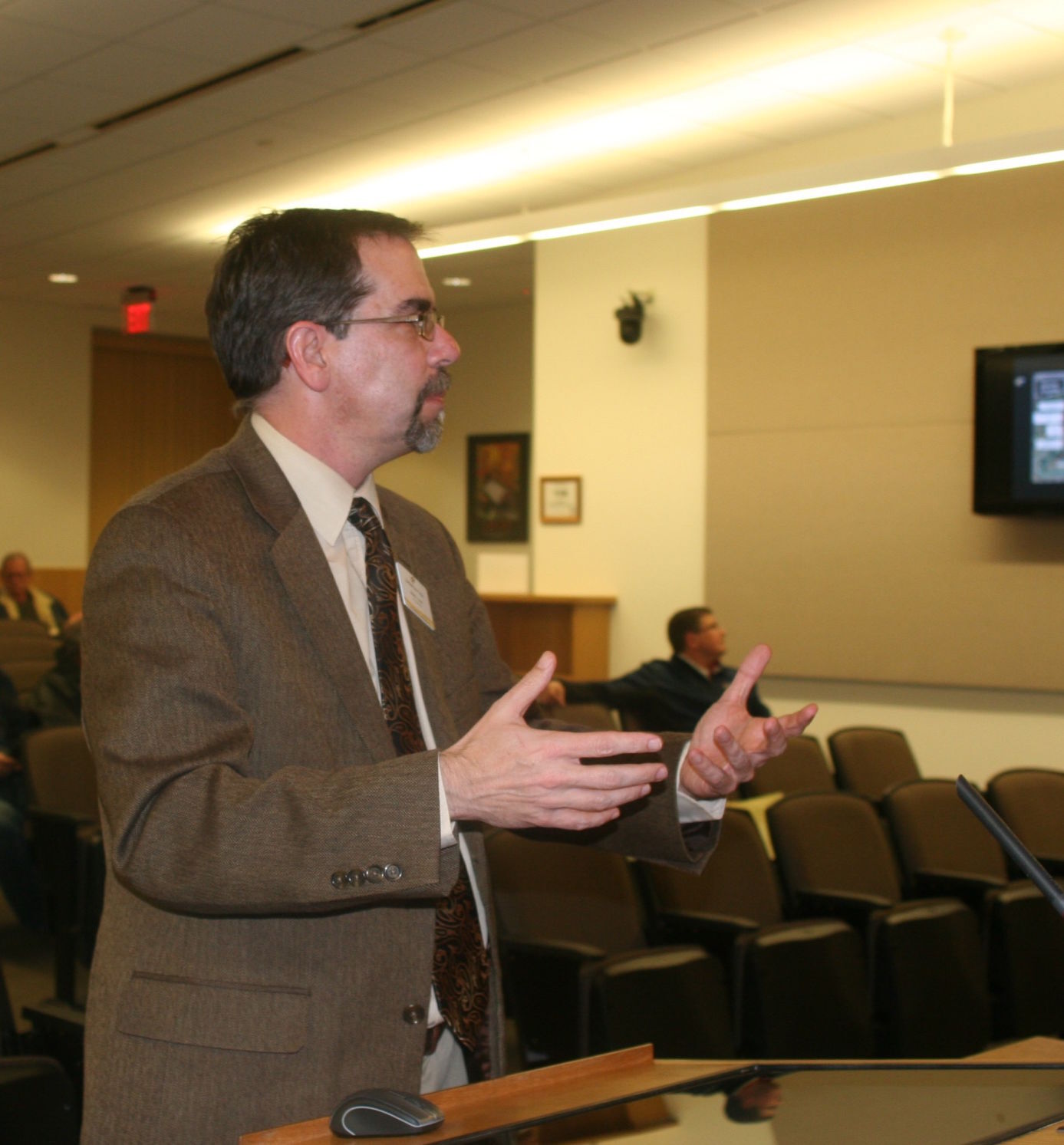 NPC President Mark Vest at a 2019 Show Low Council meeting